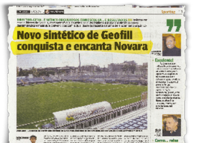 « La nouvelle solution synthétique avec geofill conquit et envoûte novara » - O JOGO - 10/11/2010